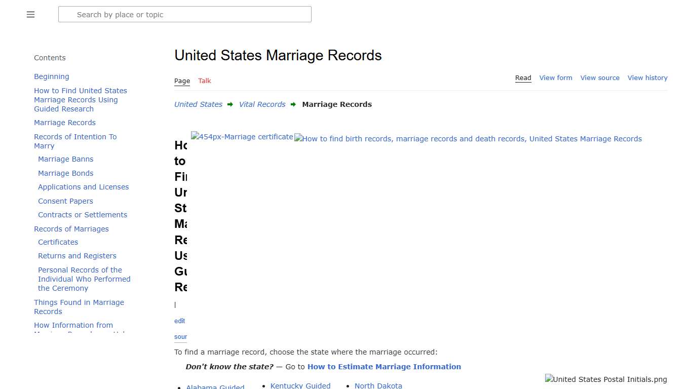 United States Marriage Records • FamilySearch